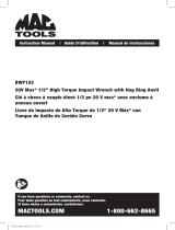 MAC TOOLS BWP152 Manual de usuario