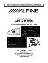 Alpine APF-X310MIB Guia de referencia