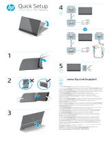 HP E14 G4 Portable Monitor Guía de instalación