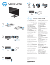 HP P24q G4 QHD Height Adjust Monitor Guía de instalación