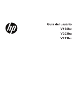 HP V196bz 18.5-inch LED Backlit Monitor El manual del propietario