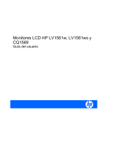 HP LV1561ws 15.6-inch Widescreen LCD Monitor El manual del propietario