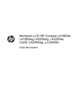 HP Compaq LA2405x 24-inch LED Backlit LCD Monitor El manual del propietario