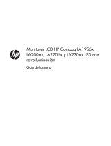 HP Compaq LA1956x 19-inch LED Backlit LCD Monitor El manual del propietario
