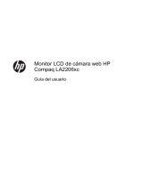 HP Compaq LA2206xc 21.5-inch Webcam LCD Monitor El manual del propietario