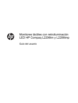HP Compaq L2206tm 21.5-inch LED Backlit Touch Monitor El manual del propietario