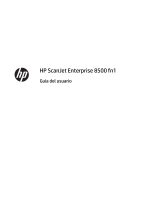 HP ScanJet Enterprise 8500 fn1 Document Capture Workstation El manual del propietario