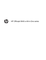 HP Officejet 8040 All-in-One Printer series El manual del propietario