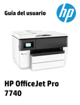 HP OfficeJet Pro 7740 Wide Format All-in-One Printer series El manual del propietario