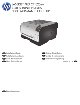 HP LaserJet Pro CP1525 Color Printer series Guía de instalación