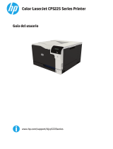 HP Color LaserJet Professional CP5225 Printer series El manual del propietario