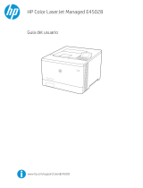 HP Color LaserJet Managed E45028 series El manual del propietario