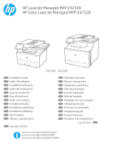 HP Color LaserJet Managed MFP E47528 series Guía de instalación