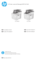 HP Color LaserJet Managed MFP E57540 series Guía de instalación