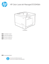 HP Color LaserJet Managed E55040 series Guía de instalación