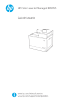 HP Color LaserJet Managed E85055 series El manual del propietario