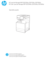 HP Color LaserJet Managed MFP E87640du-E87660du series El manual del propietario