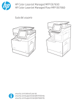HP Color LaserJet Managed MFP E67660 series El manual del propietario