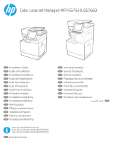 HP Color LaserJet Managed MFP E67650 series Guía de instalación