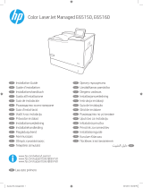 HP Color LaserJet Managed E65150 series Guía de instalación