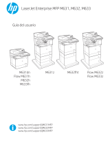 HP LaserJet Managed MFP E62555 series El manual del propietario