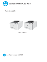 HP Color LaserJet Pro M253-M254 Printer series El manual del propietario