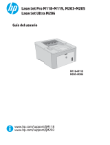 HP LaserJet Pro M119 El manual del propietario
