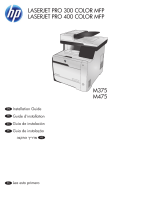 HP LaserJet Pro 300 color MFP M375 Guía de instalación