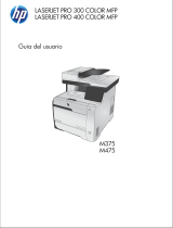 HP LaserJet Pro 300 color MFP M375 El manual del propietario