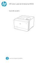 HP Color LaserJet Enterprise M455 series El manual del propietario