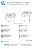 HP Color LaserJet Enterprise MFP M480 series Guía de instalación