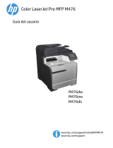 HP Color LaserJet Pro MFP M476 series El manual del propietario