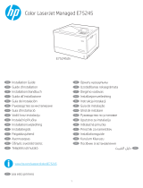 HP Color LaserJet Managed E75245 Printer series Guía de instalación