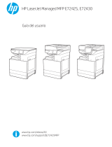 HP LaserJet Managed MFP E72425-E72430 series El manual del propietario