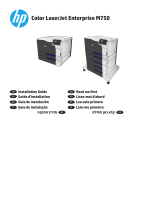 HP Color LaserJet Enterprise M750 Printer series Guía de instalación