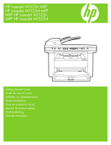 HP LaserJet M1522 Multifunction Printer series Guía de inicio rápido