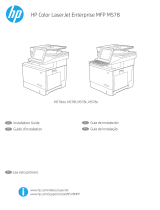 HP Color LaserJet Enterprise MFP M578 Printer series Guía de instalación