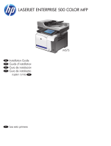 HP LaserJet Enterprise 500 color MFP M575 Guía de instalación