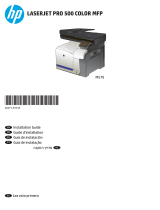HP LaserJet Pro 500 Color MFP M570 Guía de instalación