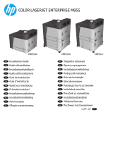 HP Color LaserJet Enterprise M855 Printer series Guía de instalación