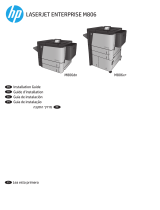 HP LaserJet Enterprise M806 Printer series Guía de instalación