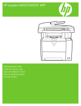 HP LaserJet M3027 Multifunction Printer series Guía de inicio rápido