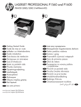 HP LaserJet Pro P1606 Printer series Manual de usuario