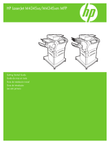 HP LaserJet M4345 Multifunction Printer series Guía de inicio rápido