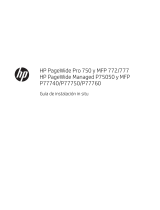 HP PageWide Managed P75050 Printer series Guía de instalación