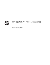 HP PageWide Pro 772 Multifunction Printer series El manual del propietario