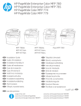 HP PageWide Enterprise Color MFP 780 Printer series Guía de instalación