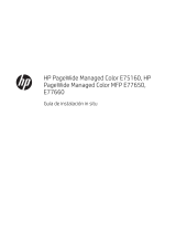 HP PageWide Managed Color MFP E77650-E77660 Printer series Guía de instalación
