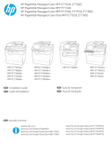 HP PageWide Managed Color MFP P77440 Printer series Guía de instalación