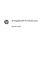 HP PageWide Managed P77760 Multifunction Printer series El manual del propietario